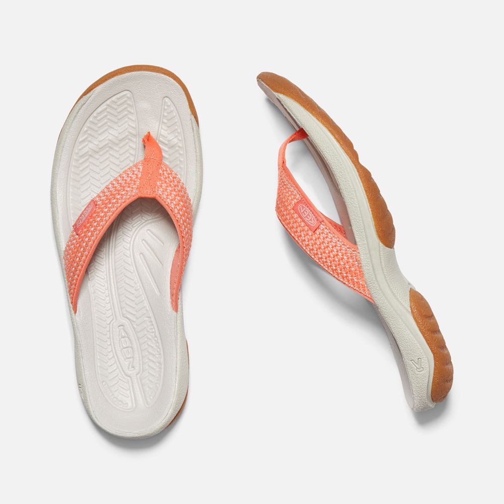 Chanclas Keen Mexico Blancos/Coral - Mujer Kona Ii - UO2391507